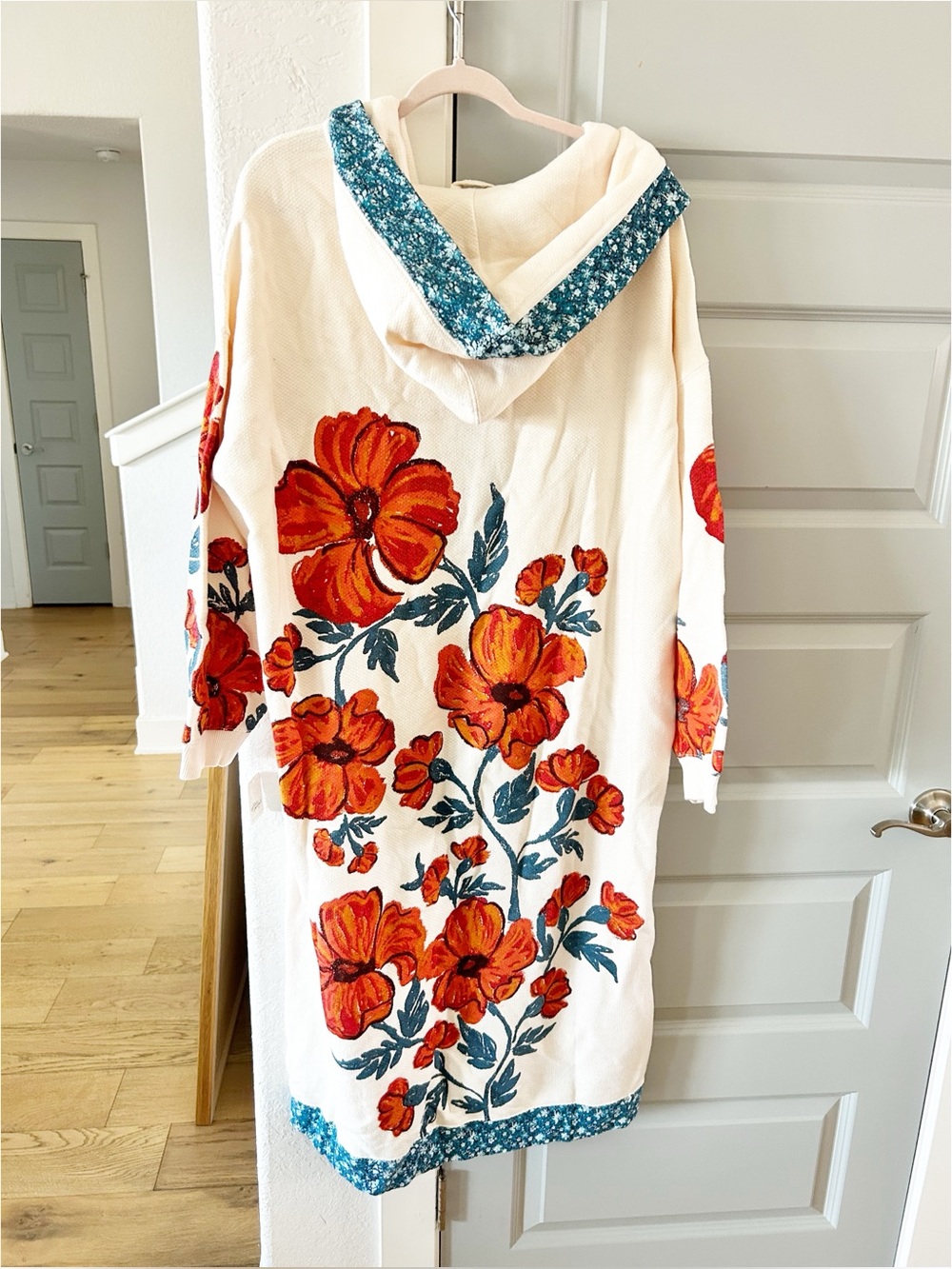 NWT Free People Super Bloom Floral Maxi Cardigan - Picture 5 of 5